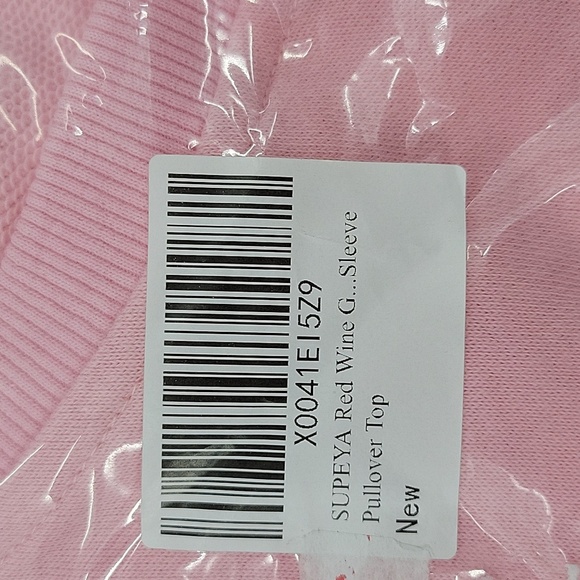 Pink Santa Wine Glass Sweatshirt New - Picture 8 of 15